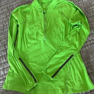 Lululemon Athletica Sleeveless Zippered Top Green